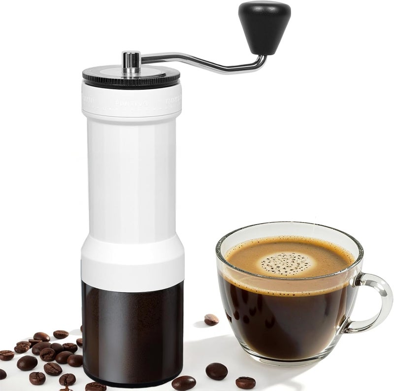 EZVING Mini Manual Coffee Grinder with 40 Adjustable Settings, Portable Hand Coffee Bean Mill with 30g Capacity, Conical Burr Coffee Grinder with Crank for Travel, Camping, Office, Espresso, Pour Over, etc - Image 1